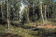 Ivan Shishkin Bach im Birkenwald France oil painting artist